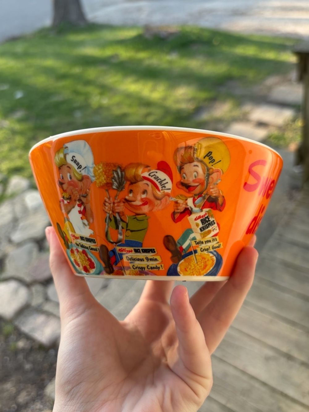 Orange Kellogg’s 100th Anniversary Retro Mascot Cereal Bowl 🥣